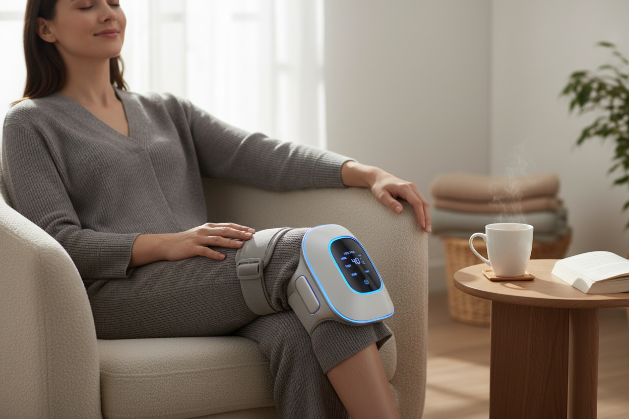 ThermaPulse Smart Knee Massager Lifestyle